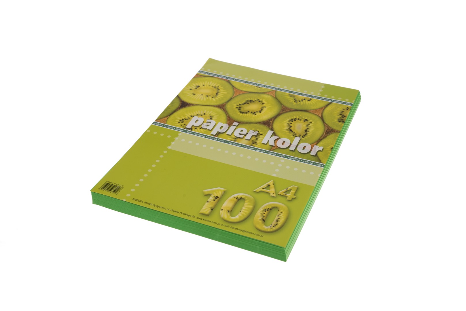 Papier ksero A4/ 80g (100) zielony Kreska